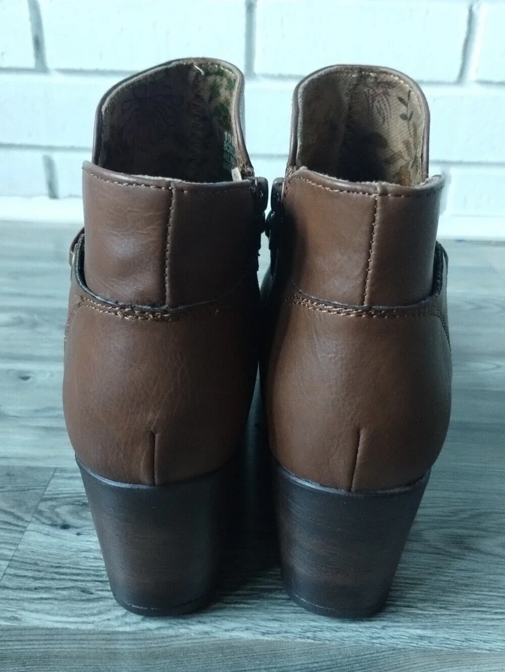 B.O.C. Leonna Brown Wedge Ankle Bootie